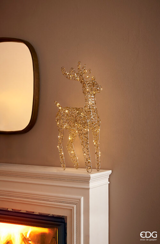 EDG Enzo De Gasperi Decoro Renna Intreccio 40 Mircroled H37cm