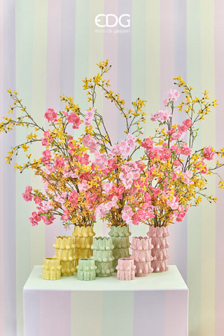 EDG Enzo de Gasperi Vaso Conigli Easter H25 cm Verde