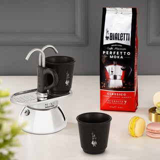 Bialetti Moka Mini Express 2 Tazze Induzione Nero