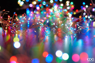 EDG Enzo De Gasperi Festoon of Multicolor Christmas Lights 600 Microled