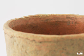 EDG Enzo De Gasperi Vaso Cemencotto Rotondo Vintage H13 D18 cm