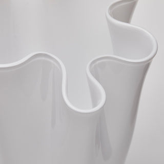 EDG Enzo De Gasperi Vase Drape in glass H34 cm