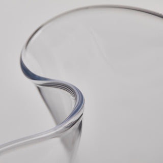 EDG Enzo De Gasperi Drappo Glass Vase H22 cm Transparent