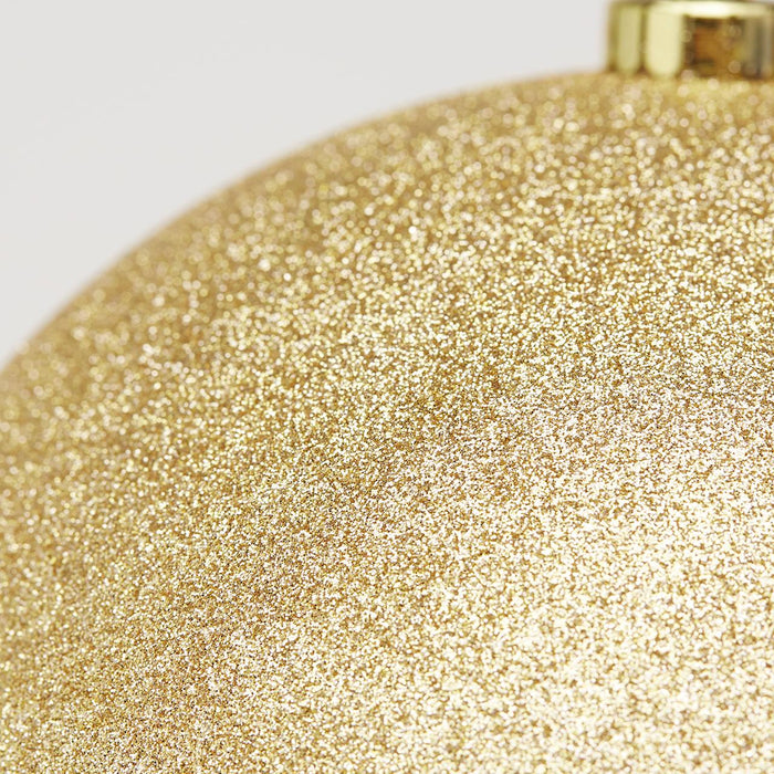 EDG Enzo de Gasperi Pallina di Natale Poly Grande Glitter Oro D25 cm