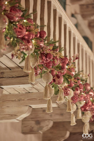 EDG Enzo De Gasperi Festone Taxus con pigne  H183 cm