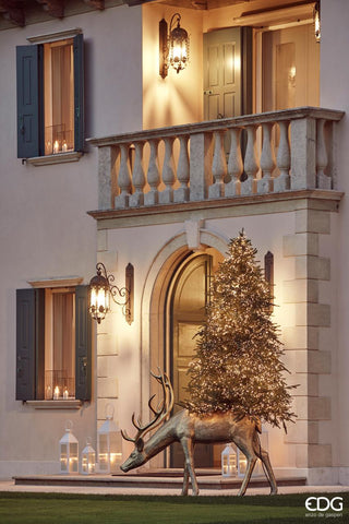 EDG Enzo de Gasperi Albero di Natale Pino Imperial 300 cm con 6000 MicroLed con tronco in regalo