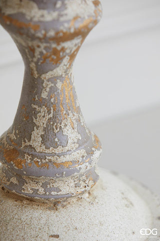 EDG Enzo De Gasperi Cup vase with handles H67 D41 cm Antique Ivory