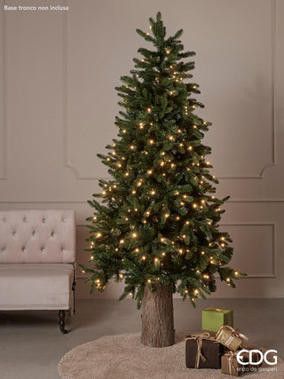EDG Enzo de Gasperi Merano Pino Árbol de Navidad 180 cm Natural con 400 luces led