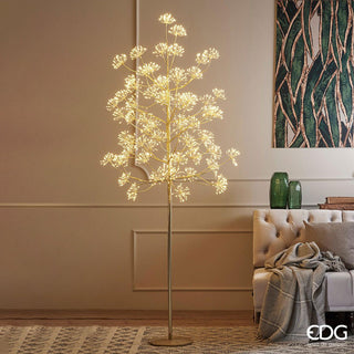 EDG Enzo De Gasperi Tree Beech tufts with base 1568 mini led H180 cm Gold