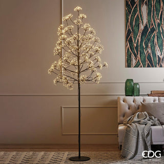 EDG Enzo De Gasperi Tree Beech mechones con base 1568 mini led H180 cm Negro