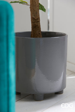 EDG Enzo De Gasperi Chakra Cylinder Vase with Feet H28 cm