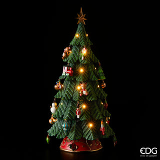 EDG Árbol de Navidad Enzo De Gasperi de polietileno con luces Al. 52 cm