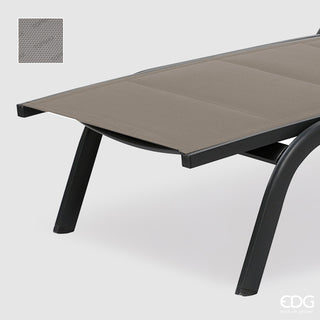 EDG Enzo de Gasperi Lettino Sdraio Prendisole con Ruote 193x70 cm Sabbia