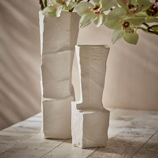 EDG Enzo De Gasperi Marble Ceramic Vase H30 cm