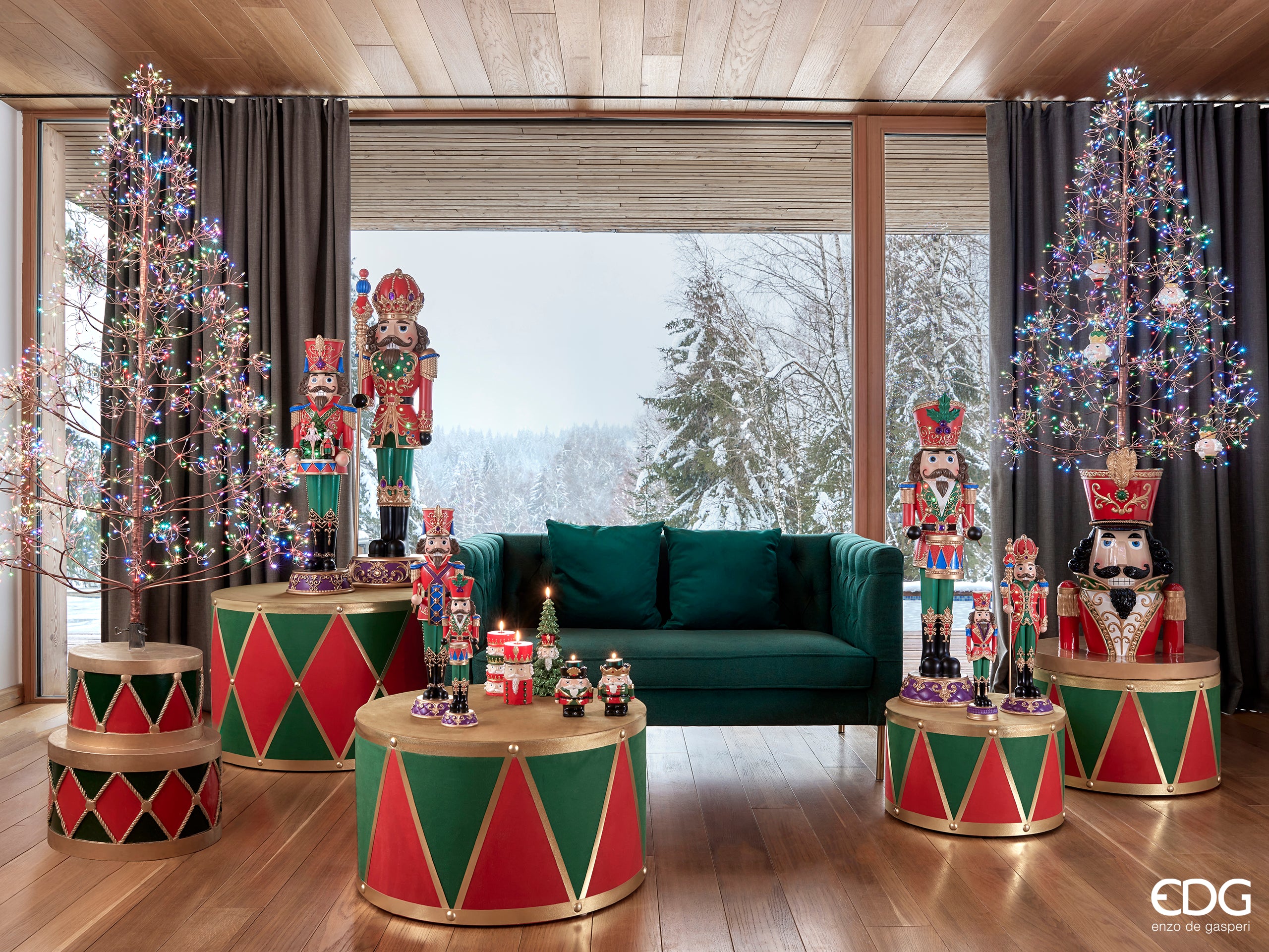 Espositore Decorativo Albero Di Natale In Legno Di Mango 25 Cm – Scultura Da Tavolo Per Avvento E Inverno