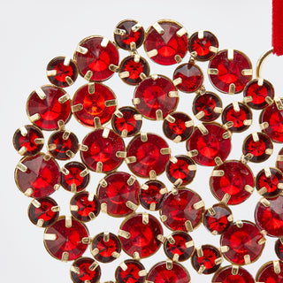 EDG Enzo De Gasperi Decorazione Cuore Diamanti D15 cm Rosso