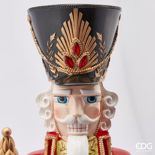 EDG Enzo De Gasperi Nutcracker Soldier Poly H63 cm Red