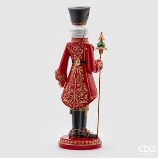 EDG Enzo De Gasperi Nutcracker Soldier Poly H63 cm Red