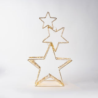 Eurolamp Decorazione Natalizia Stella con 350 Mini Led in Metallo