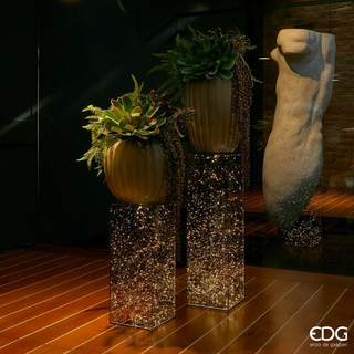 EDG Enzo De Gasperi Teca Rettangolare 200 Led H70 cm