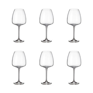 Crystal Bohemia Set 6 Red Wine Glasses Alize'e Anser 770 ml by Fade