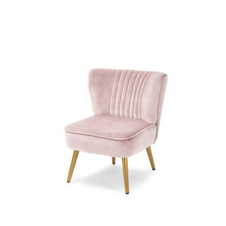 Fade Poltrona Living Diana in velluto Rosa 61x72x76  cm