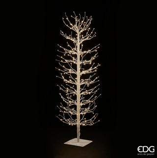 EDG Enzo De Gasperi Albero Faggio con base 400 mini led H120 cm Bianco