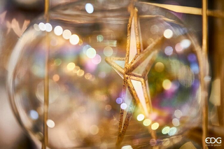 EDG Enzo De Gasperi Weihnachtskugel Bubble Iirde D18 cm