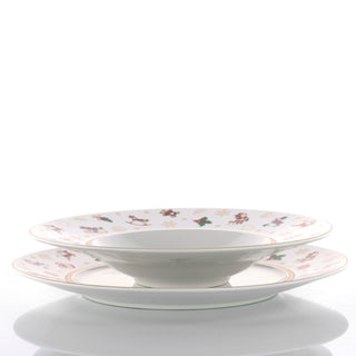 Weissestal 18-teiliges Weihnachtstischservice-Spielzeug aus Porzellan