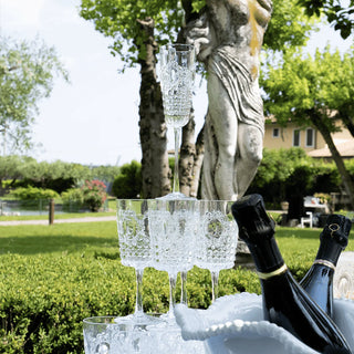 Baci Milano Set 6 Flute Champagne Baroque & Rock Trasparente