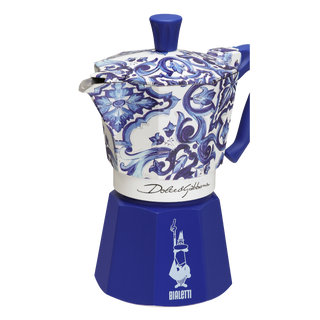 Bialetti Moka Express 3 Cups Dolce &amp; Gabbana Mediterranean Blue