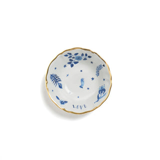 Bitossi Home Blue Floral Porcelain Cup D15.5 cm