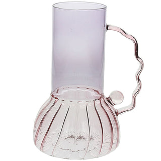 Tognana Vaso Liliac Glass Design Art Rosa H19 cm
