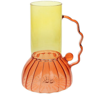 Tognana Vase Liliac Glass Design Art Orange H19 cm