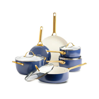 GreenPan 10-teiliges Kochgeschirr-Set Padova, antihaftbeschichtet, Oxford Blue