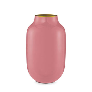 Pip Studio Vaso Metal Ovale H30 cm Rosa Antico