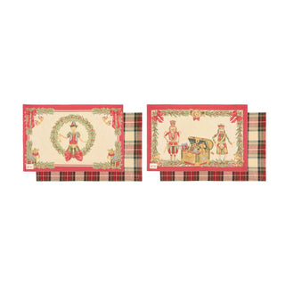 Nuvole Di Stoffa Set 2 Tovaglietta Americane Vintage Toys 33x50 cm in Cotone