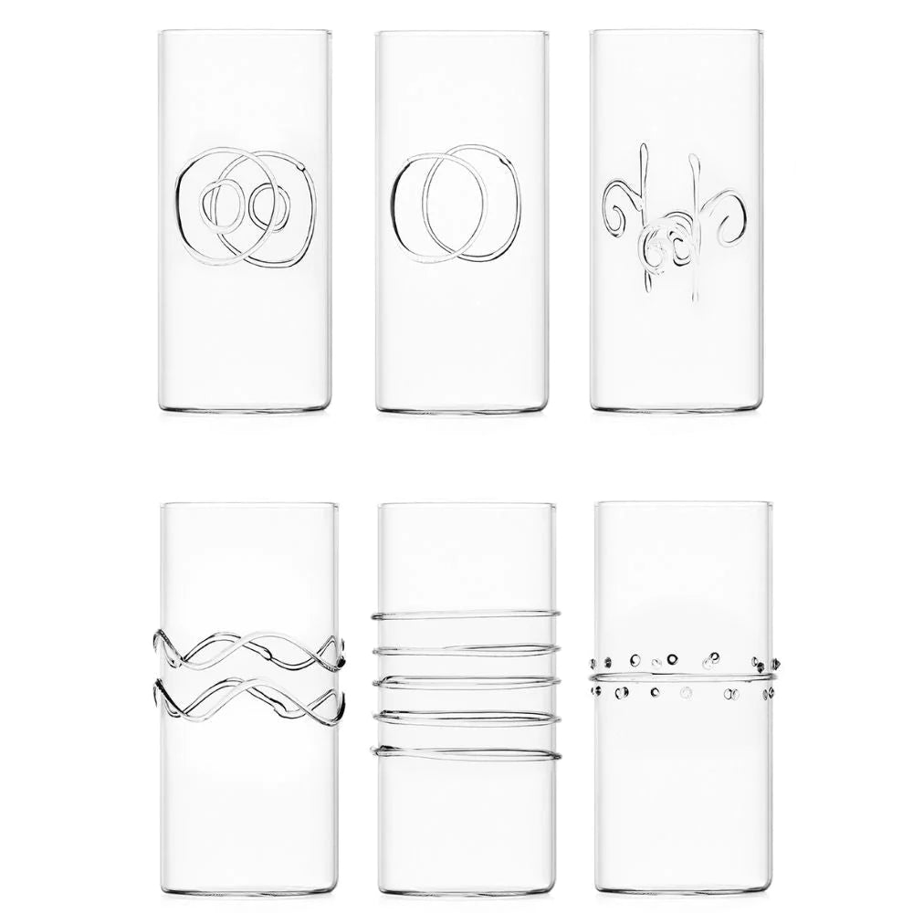 Ichendorf Milano Set of 6 assorted Deco Longdrink Glasses – Le Gioie
