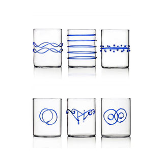 Ichendorf Milano Set of 6 Blue Decò Water Glasses