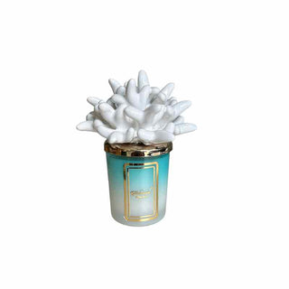 Melaverde Two-Tone Candle 100g White Anemone H13 cm