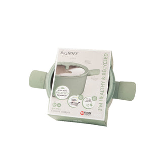BergHOFF Casseruola Alta Antiaderente con Coperchio Leo Balance 24 cm Sage