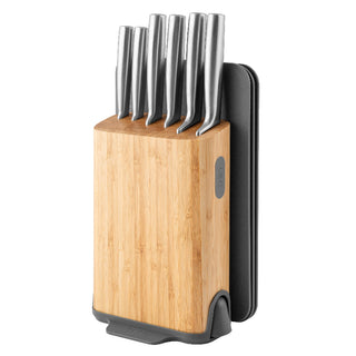 BergHOFF Ceppo di Coltelli con Tagliere 11 Pezzi Legacy in Legno di Bambù