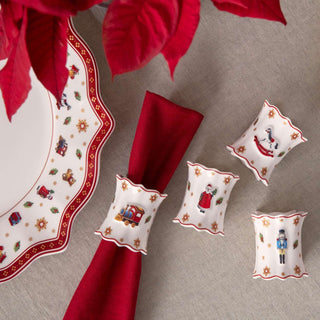 Villeroy & Boch Toy's Delight Set 4 Portatovaglioli in Porcellana