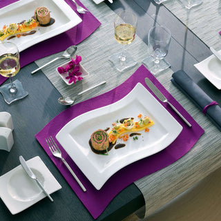 Villeroy & Boch Piatto Gourmet New Wave 33x24 cm in Porcellana Bianca