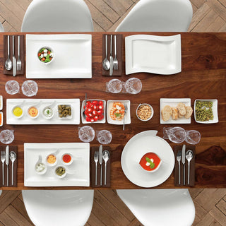 Villeroy & Boch Piatto Gourmet New Wave 33x24 cm in Porcellana Bianca