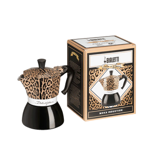 Bialetti Moka Induction Leopardo 4 Tazze Dolce&Gabbana