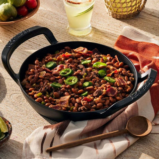 Le Creuset Grill Rotondo BBQ Outdoor D25 cm in Ghisa Nero