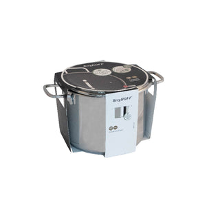 BergHOFF Pentola Grande con Coperchio Helix D26 cm in Acciaio Inox