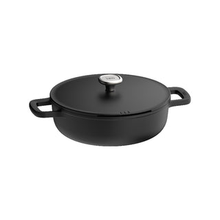BergHOFF Tegame 2 Manici Antiaderente con Coperchio D28 cm Leo Phantom
