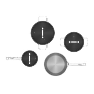 BergHOFF Batteria di Pentole 7 Pezzi Helix in Acciaio Inox